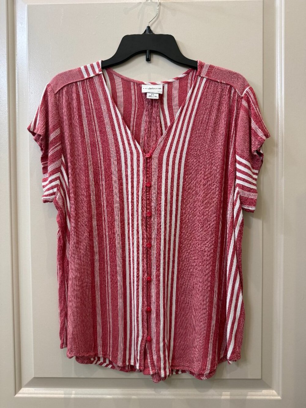 Liz Claiborne XXL Rayon striped blouse